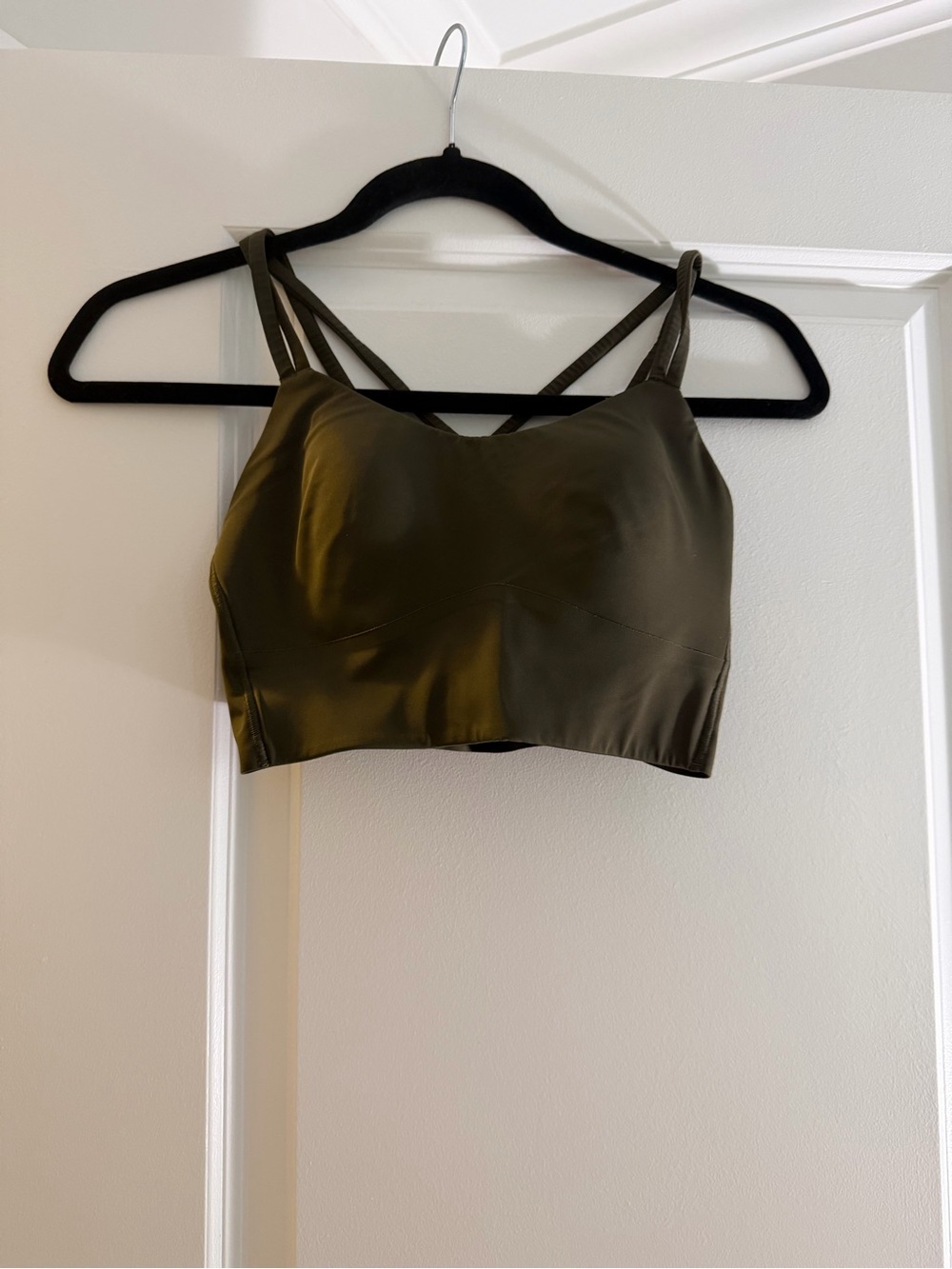 lululemon athletica Olive Green Like a Cloud Longline Sports Bra